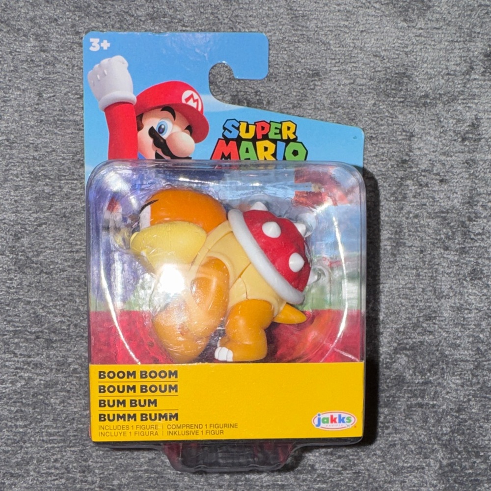 Super Mario Boom Boom Figure by Jakks - Red and Yellow